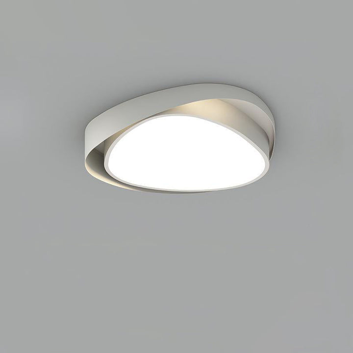 Zeitgenössische Einfachheit Eisen Acryl Runde Schatten LED Unterputz Deckenleuchte Für Schlafzimmer 