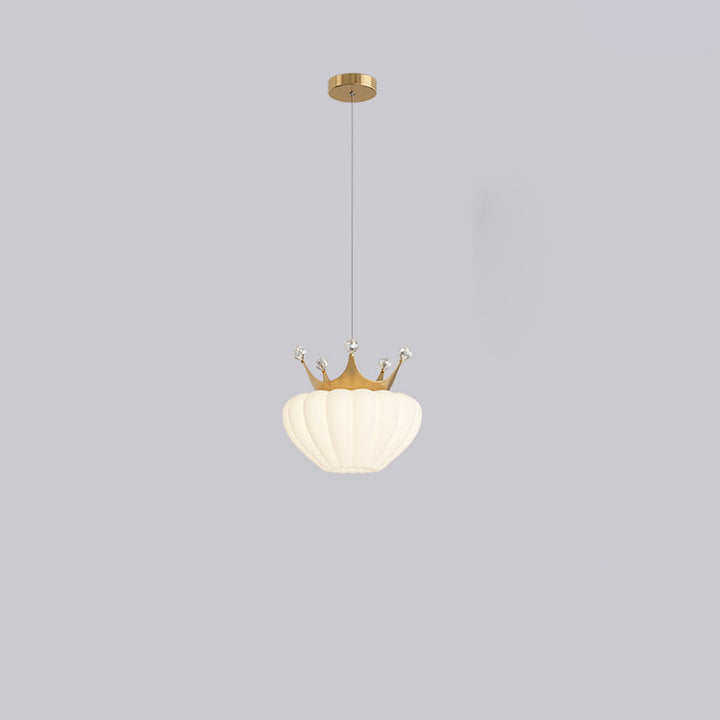 Lámpara colgante LED de cristal con corona de nube creativa contemporánea para dormitorio 