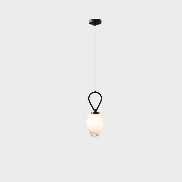 Moderne Luxus Messing Geometrische Glas Schirm 1-Licht Pendelleuchte für Wohnzimmer 
