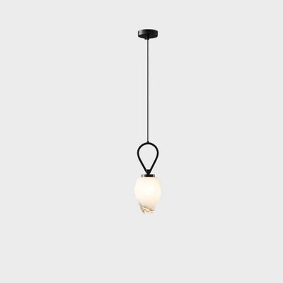 Moderne Luxus Messing Geometrische Glas Schirm 1-Licht Pendelleuchte für Wohnzimmer 
