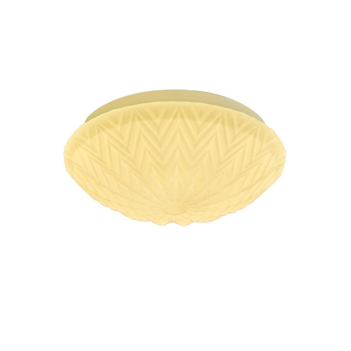 Moderne minimalistische Glas runde Schatten LED Unterputz Deckenleuchte für Wohnzimmer 