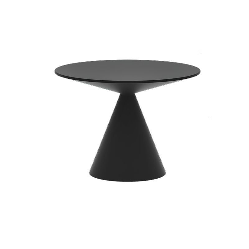 Moderner minimalistischer runder Kegel-Aluminium-Metall-Beistelltisch 1-stufig für das Wohnzimmer 