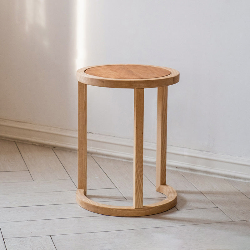 Moderne Einfachheit Runder Dreieckiger Quadratischer Holz-Beistelltisch für das Wohnzimmer 