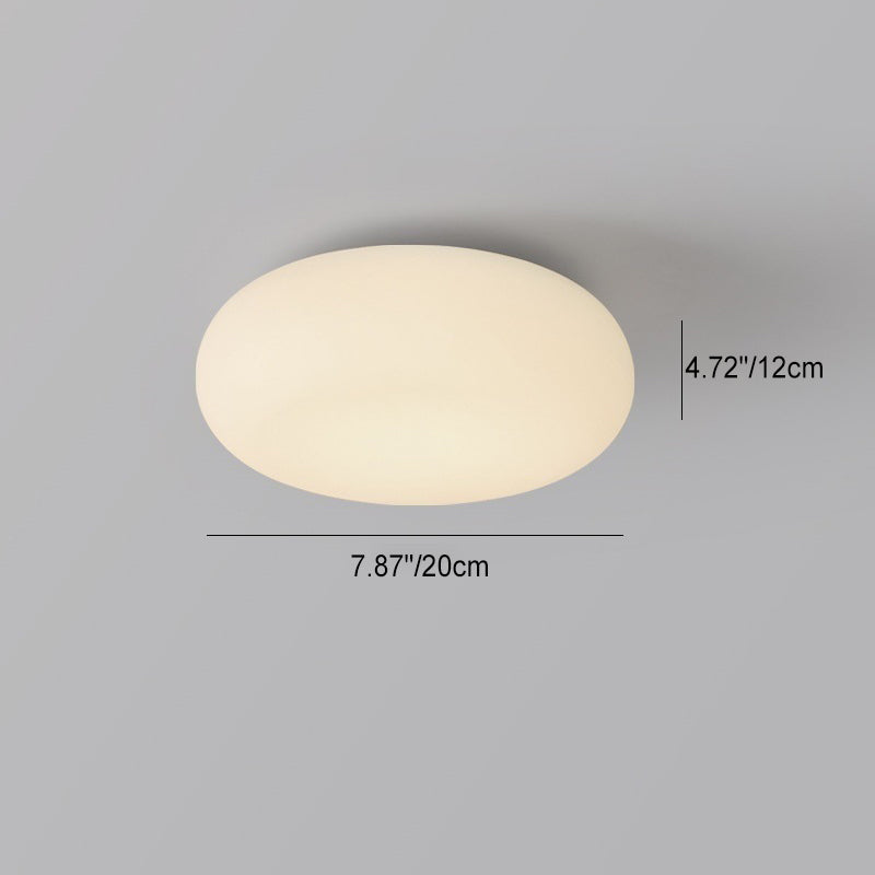 Moderne minimalistische ovale Eisen-PE-LED-Deckenleuchte für das Schlafzimmer 