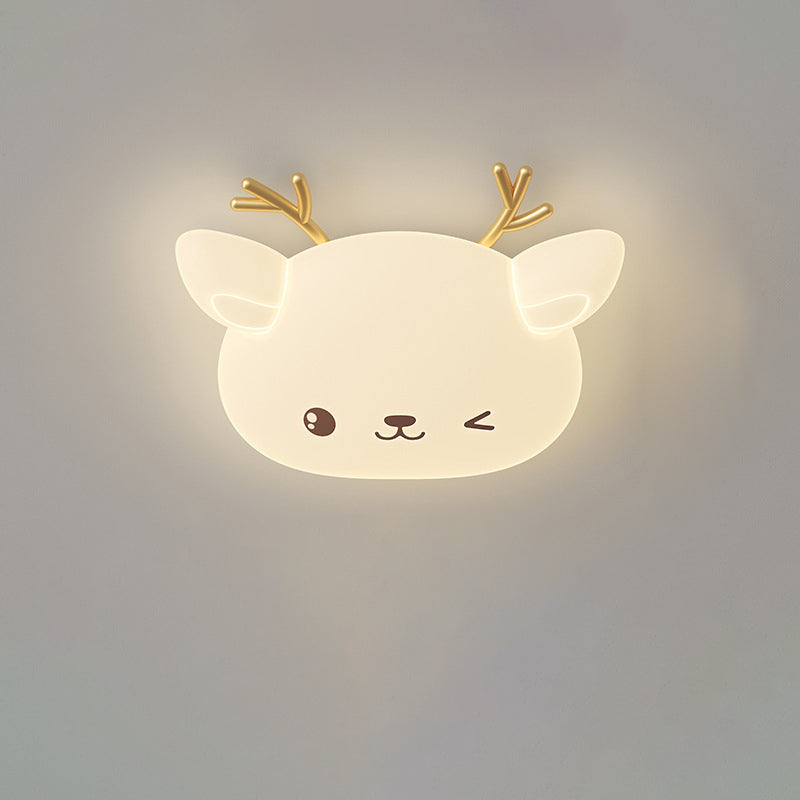 Lumière de Plafond LED Encastrée Moderne Simplicité Enfant Fer PE Cerf Elliptique Pour Chambre 