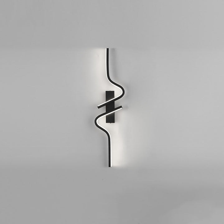 Zeitgenössische kreative Streifen Aluminium Silikongel LED Wandleuchte Lampe für Wohnzimmer 