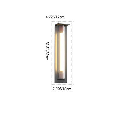 Lampe murale LED d'extérieur en forme de prisme triangulaire en acier inoxydable solaire étanche à la simplicité moderne pour jardin 