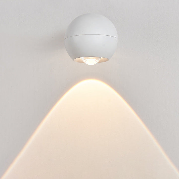 Moderne minimalistische Orb USB ABS LED Wandleuchte Lampe für Schlafzimmer 