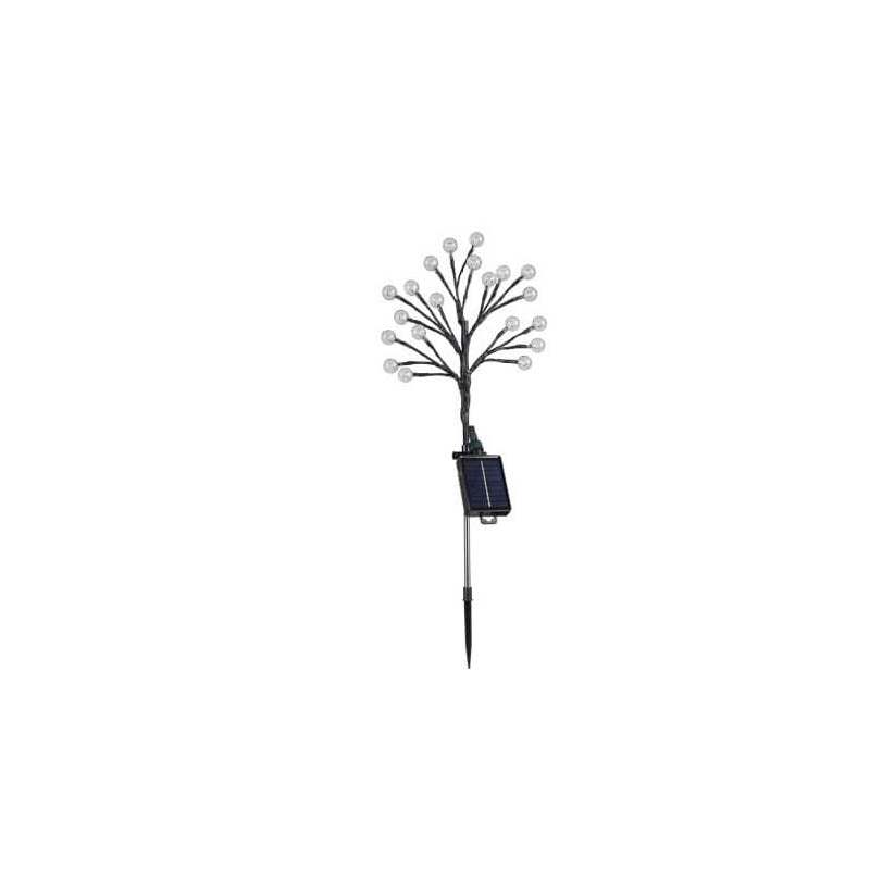 Lampe de jardin LED décorative à branche en cristal ABS simple et moderne solaire 