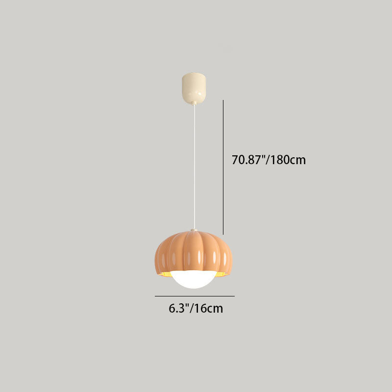 Modern Minimalist Cream Pod Aluminum Resin PE LED Island Light Chandelier For Dining Room