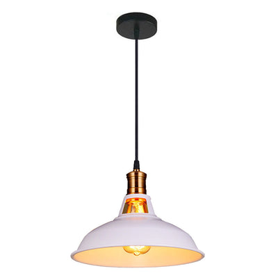 Zeitgenössische industrielle runde Topfdeckel Eisen 1-Licht Pendelleuchte für Wohnzimmer 
