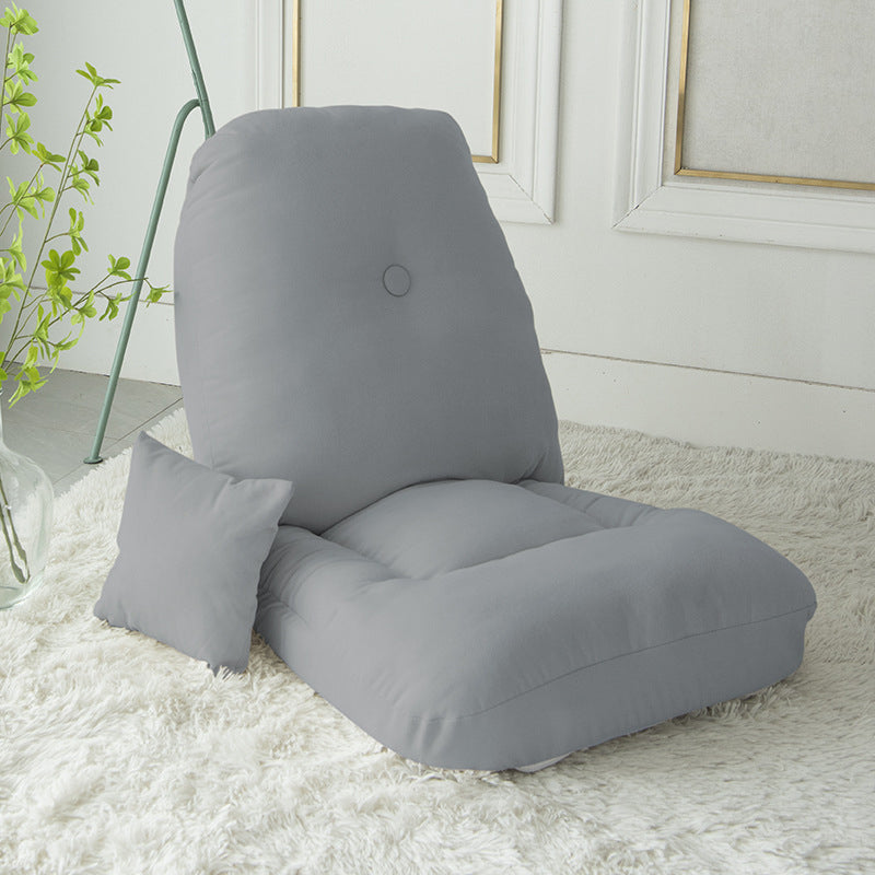 Canapé rectangulaire carré sans accoudoirs en tissu minimaliste moderne en coton brossé carbone pour chambre 