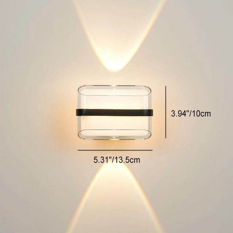 Contemporary Creative Waterproof Round Ball Square Aluminum PC LED Wall Sconce Lamp For Outdoor