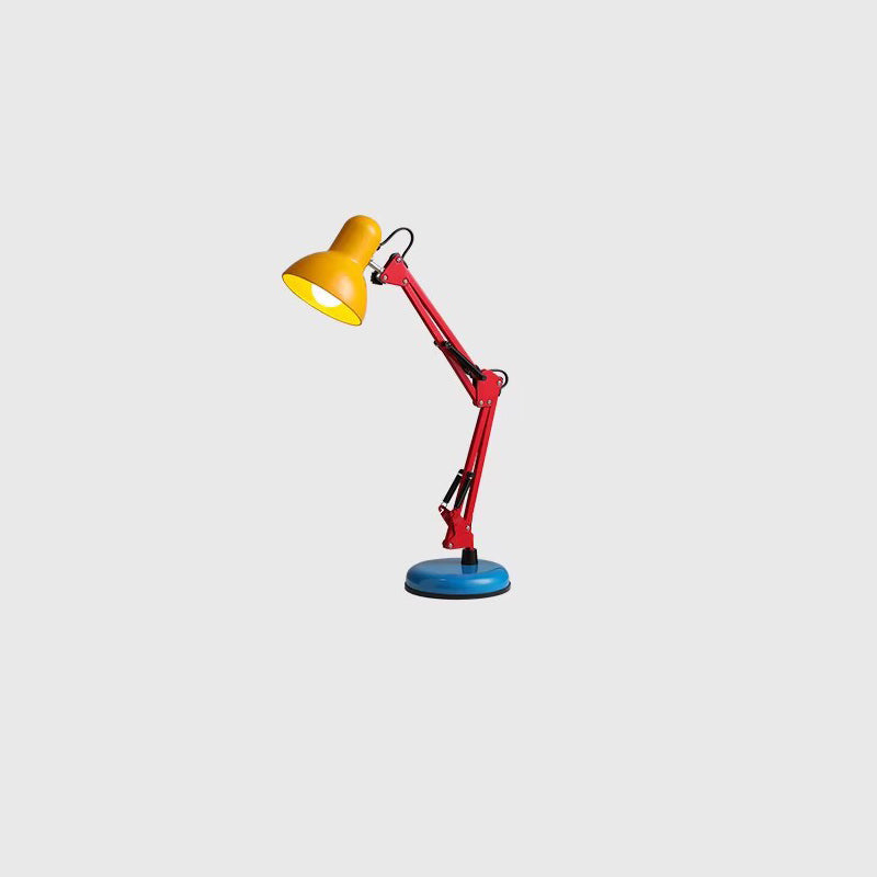Moderne Einfachheit Memphis Eisen Halbkreis 1-Licht Tischlampe für Studie 