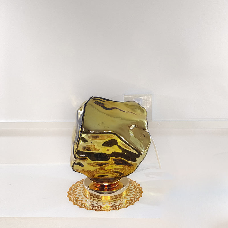 Zeitgenössische kreative Glas Lava Design 1-Licht Tischlampe für Schlafzimmer 