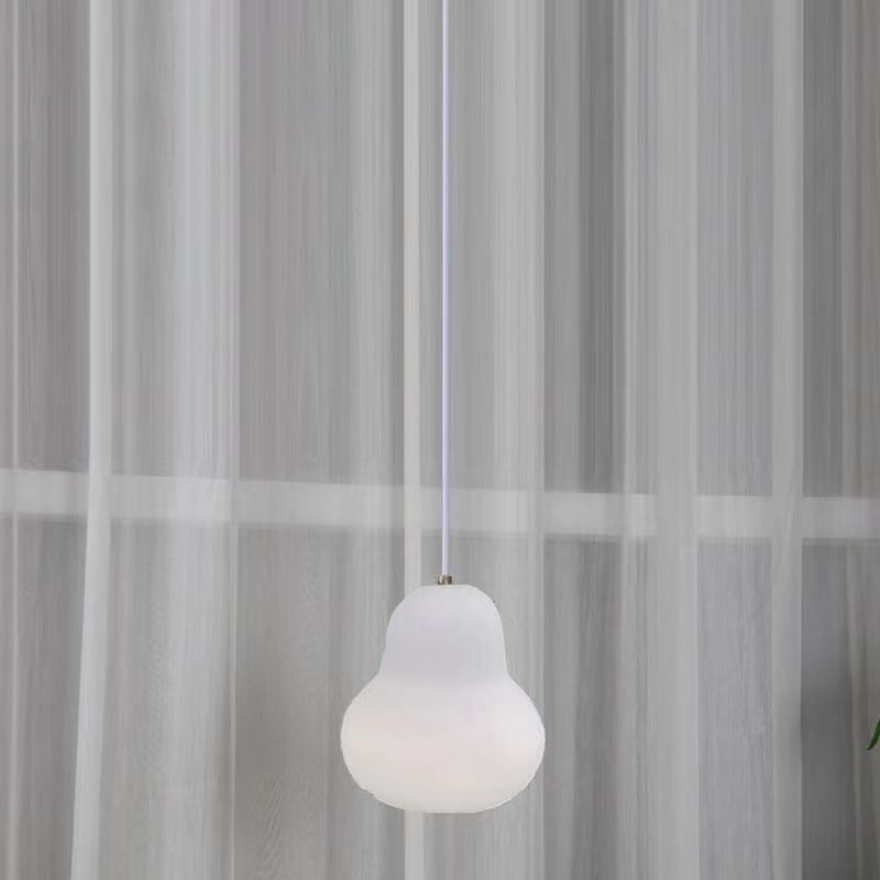 Traditional Vintage Glass Iron Gourd Design 1-Light Pendant Light for Living Room