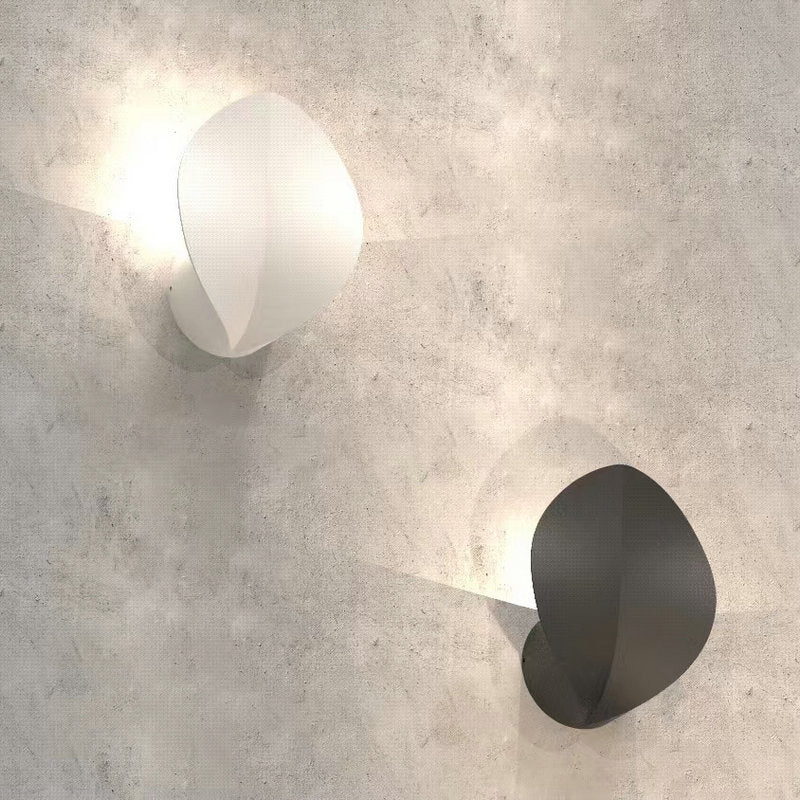 Applique murale LED elliptique en aluminium étanche nordique contemporain en forme de trèfle à quatre feuilles pour terrasse extérieure 