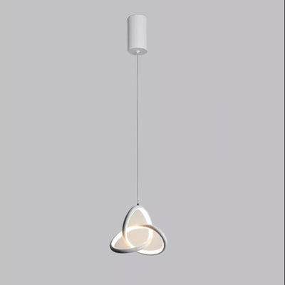 Moderne Nordic Aluminium Eisen Silica Geometrische Verflochten Ring LED Pendelleuchte Für 