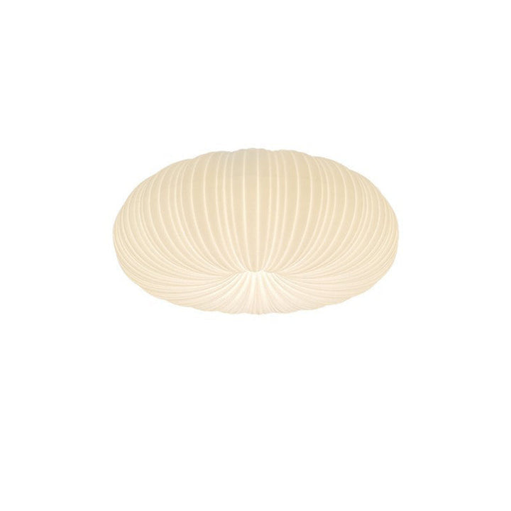 Lustre moderne minimaliste PE avec abat-jour en forme de citrouille, matériel LED, montage encastré pour salon 