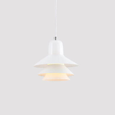 Nordic Minimalist Multi-Layer Cone Glass Hardware 1-Light Pendant Light