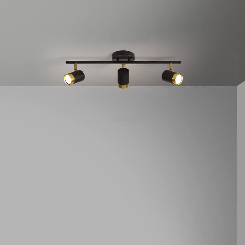 Moderne kreative Acryl-Track-Spotlight LED-Deckenleuchte mit halb bündigem Einbau 