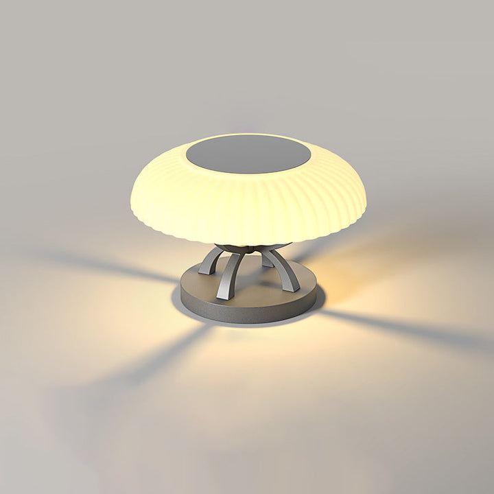 Lampe de paysage LED contemporaine en acier inoxydable étanche PE design champignon pour patio extérieur 