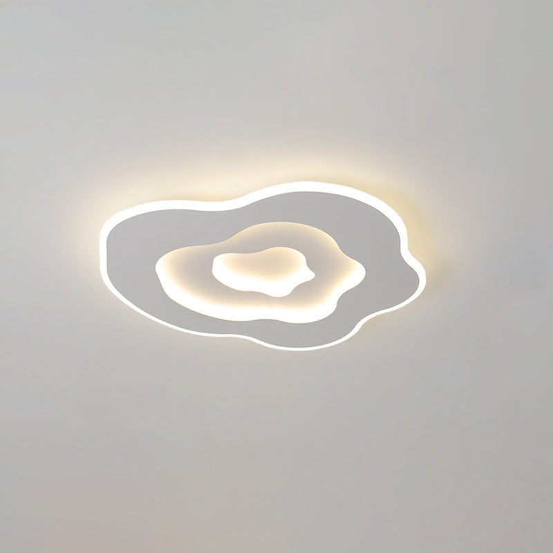 Lustre Plafonnier LED en Acrylique et Fer Minimaliste Moderne pour Salon 