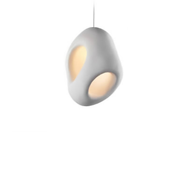 Lámpara colgante de 1 luz de escultura de poliestireno con forma especial creativa minimalista japonesa 
