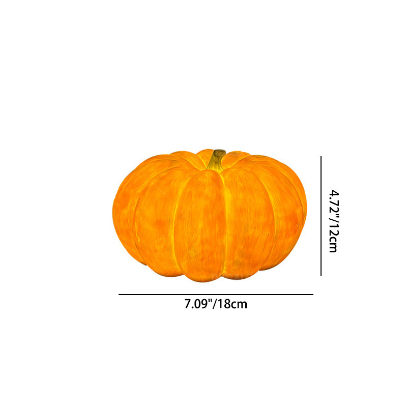 Modern Art Deco Solar Waterproof Resin Pumpkin LED Landscape Lighting Outdoor Light For Garden