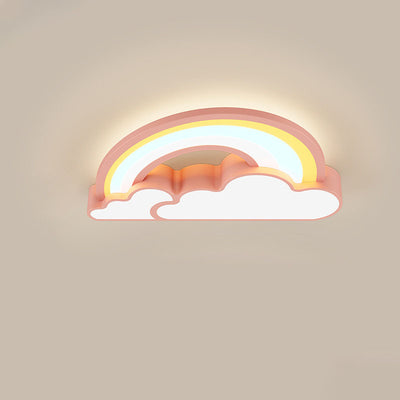 Nordic Cartoon Rainbow Clouds Kids LED Flush Mount Ceiling Light