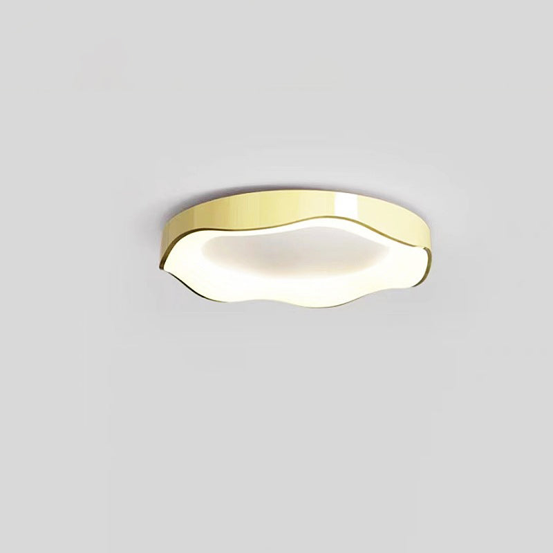 Zeitgenössische nordische runde Eisen PVC LED Unterputz-Deckenleuchte für Wohnzimmer