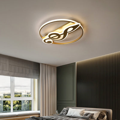 Moderne Luxus Eisen Acryl Runde Krone Herz Stern Berg LED Unterputz Deckenleuchte für Schlafzimmer 