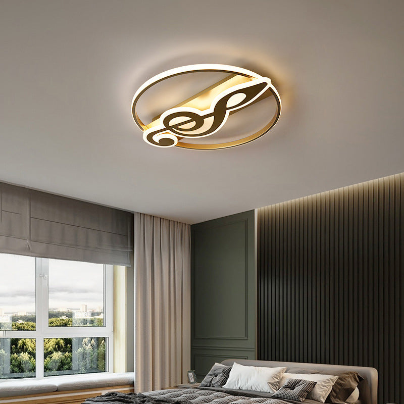 Moderne Luxus Eisen Acryl Runde Krone Herz Stern Berg LED Unterputz Deckenleuchte für Schlafzimmer 