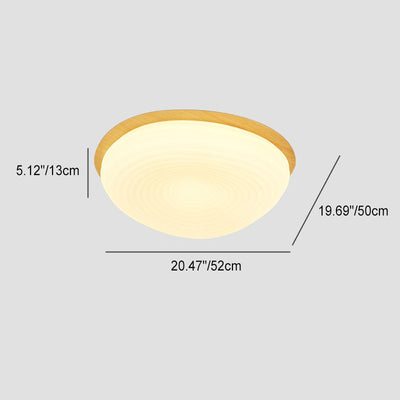 Modern Minimalist Oval Iron PE Rotomolded LED Flush Mount Ceiling Light For Bedroom