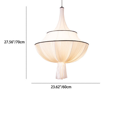 Moderner minimalistischer Kuchen-Hardware-Stoff-3-Licht-Kronleuchter für Wohnzimmer 