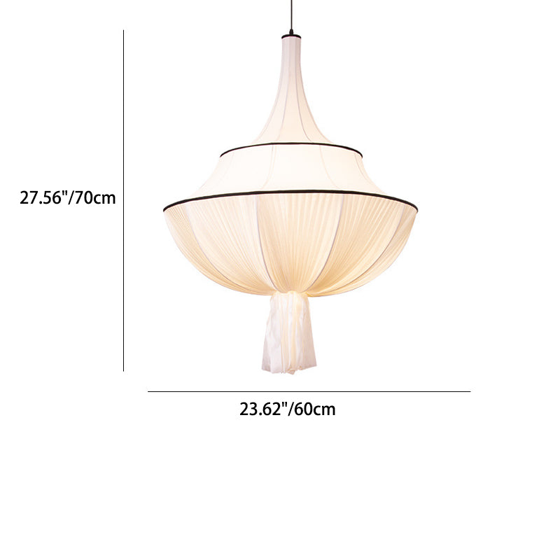 Moderner minimalistischer Kuchen-Hardware-Stoff-3-Licht-Kronleuchter für Wohnzimmer 