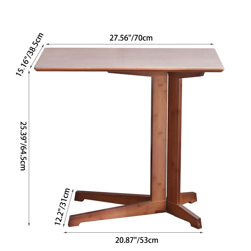 Moderner minimalistischer quadratischer Holztisch für das Wohnzimmer 