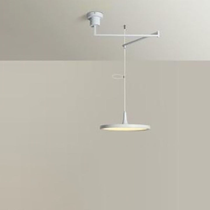 Modern Minimalist Hardware Aluminum Flying Saucer LED Pendant Light For Dining Room