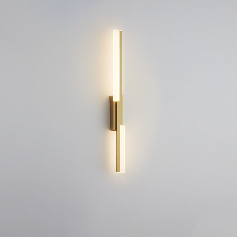 Moderne minimalistische vertikale Bar Acryl Eisen LED Wandleuchte Lampe für Wohnzimmer 
