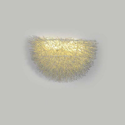 Contemporary Creative Aluminum Bird's Nest 3/5-Light Wall Sconce Lamp For Living Room