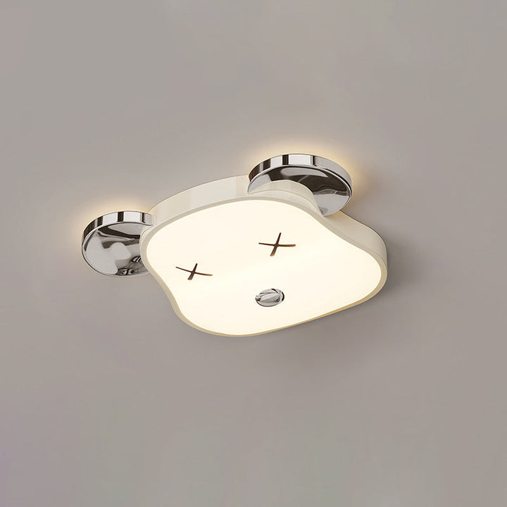 Art déco moderne Ours violent PE Fer LED Plafonnier pour chambre à coucher 