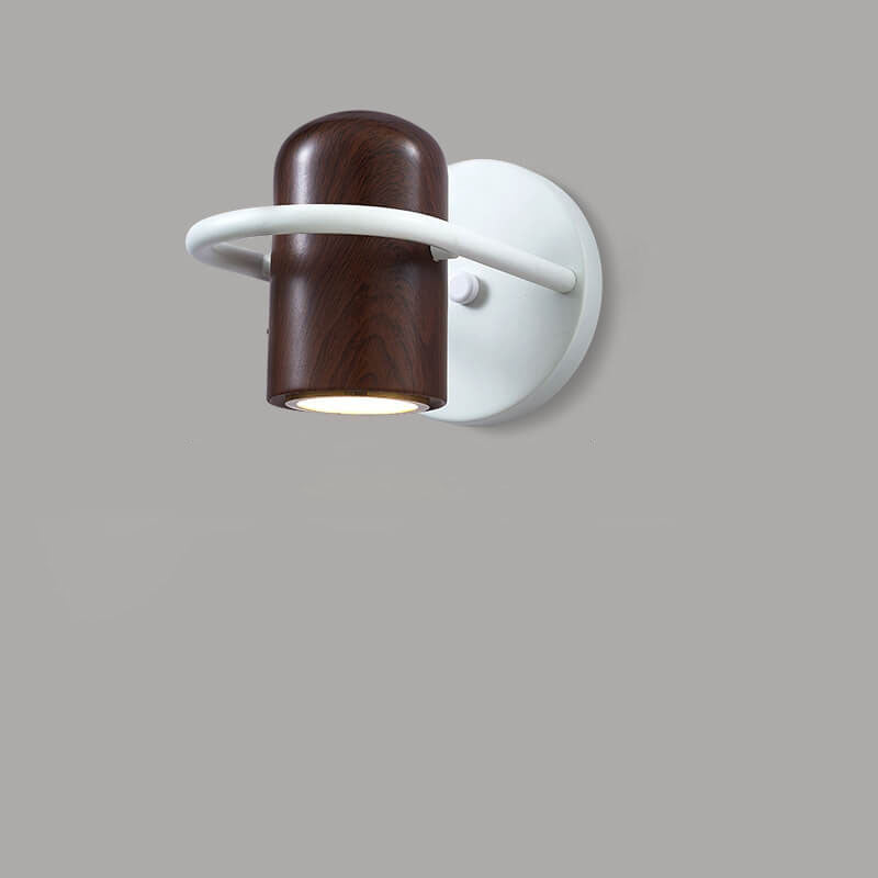 Lampe murale à LED en cylindre en fer forgé de personnalité nordique moderne 