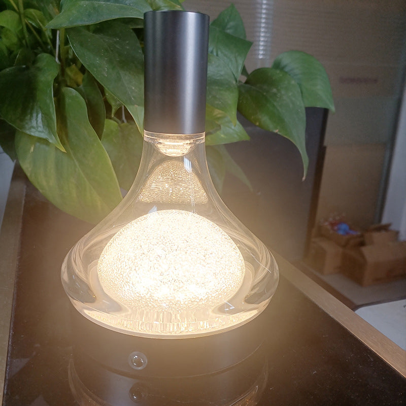 Moderne minimalistische Weinflasche Aluminium LED Tischlampe für Wohnzimmer 