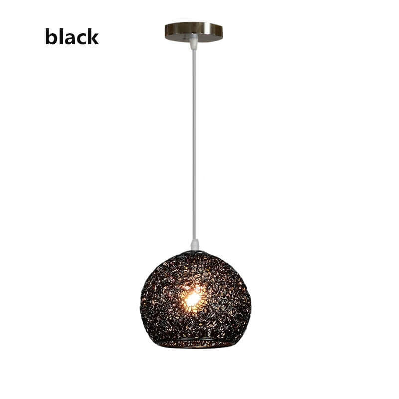 Contemporary Creative Aluminum Macaron Round 1-Light Pendant Light For Living Room