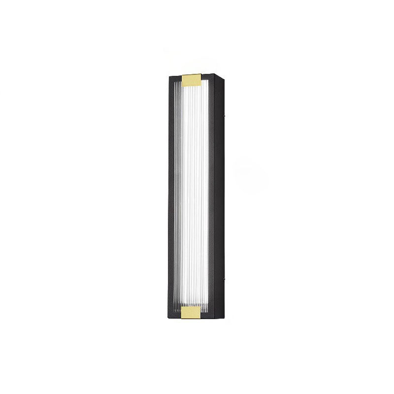 Applique murale LED étanche en acier inoxydable, rectangulaire de luxe moderne, lampe pour Patio extérieur 