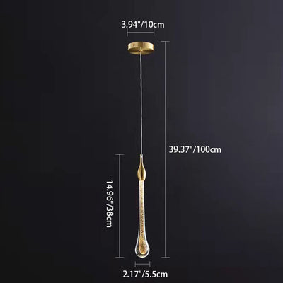 Modern Personality Creative Crystal Drops LED Pendant Light