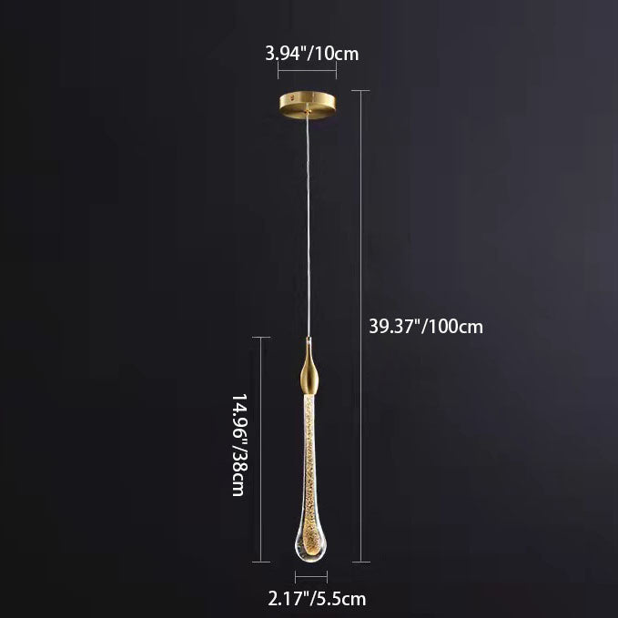 Modern Personality Creative Crystal Drops LED Pendant Light