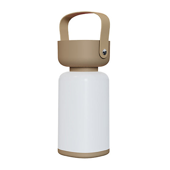 Lampe de table LED en cylindre en plastique ABS portable et étanche, simplicité moderne, pour éclairage extérieur de patio 