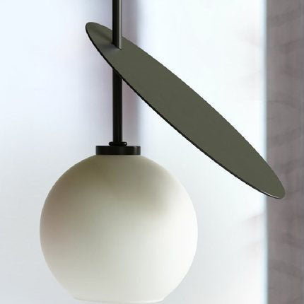 Moderne kreative Kirschglas-Eisen 1/2-Licht Pendelleuchte 