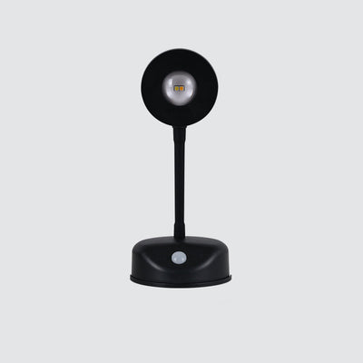 Lampe murale à détection de mouvement LED rechargeable en ABS rond étanche à la simplicité moderne pour patio extérieur 